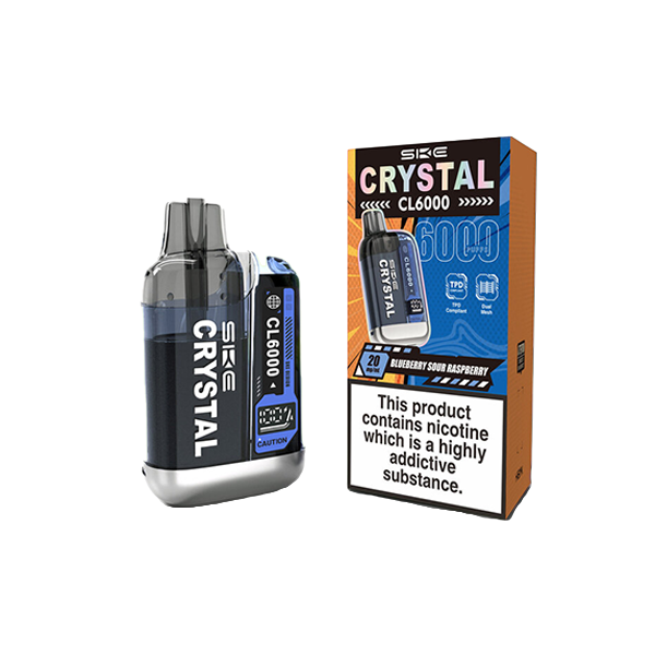 20mg SKE Crystal CL6000 Disposable 6000 Puffs