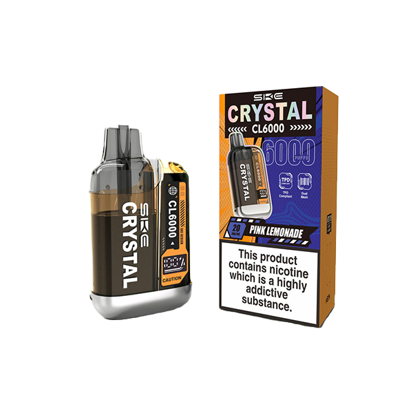 20mg SKE Crystal CL6000 Disposable 6000 Puffs