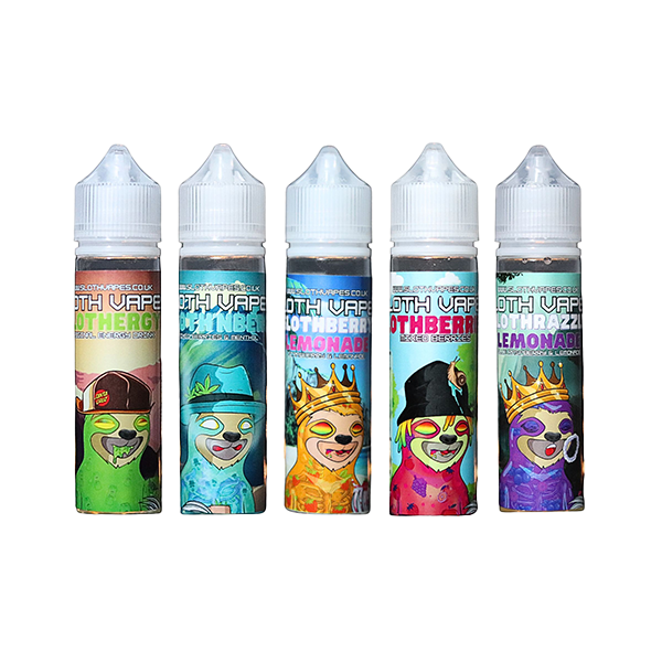 0mg Sloth Vapes 50ml Shortfill (70VG/30PG)