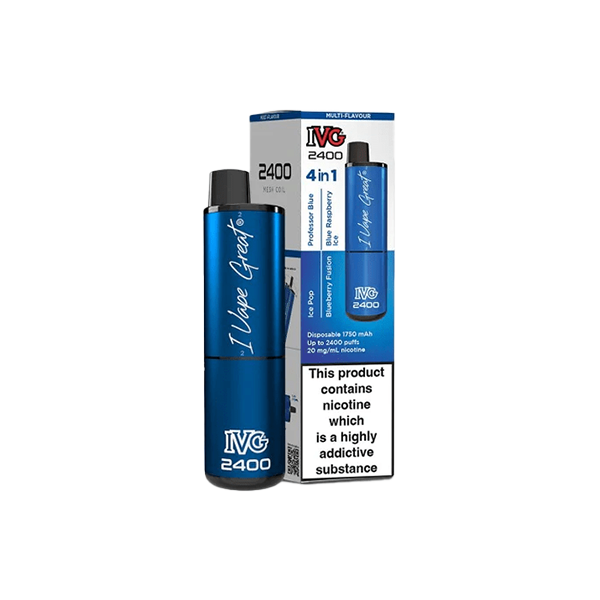 20mg IVG 2400 Disposable Vapes 2400 Puffs - 4 in 1 Multi-Edition